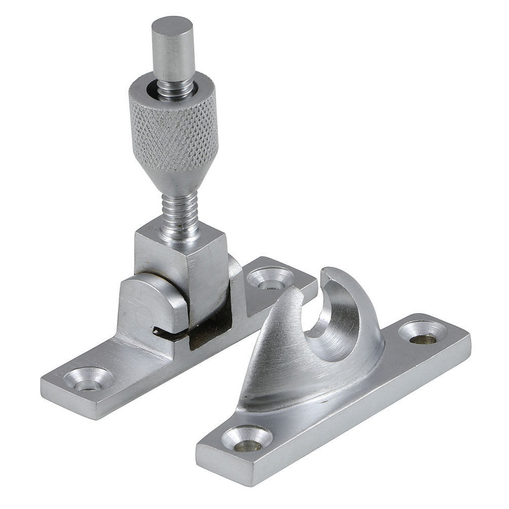 Narrow Brighton Sash Fastener (Non-Locking) - Satin Chrome